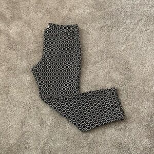 Spartina 449 Maren Pull-on Pants Size Large Black White